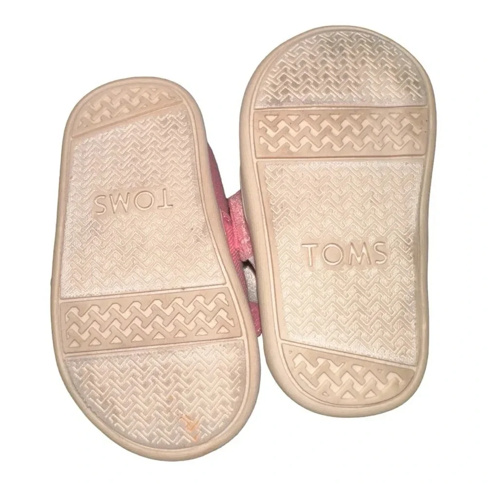 Tiny Alpargata Twill Glimmer Bow Shoe size 4